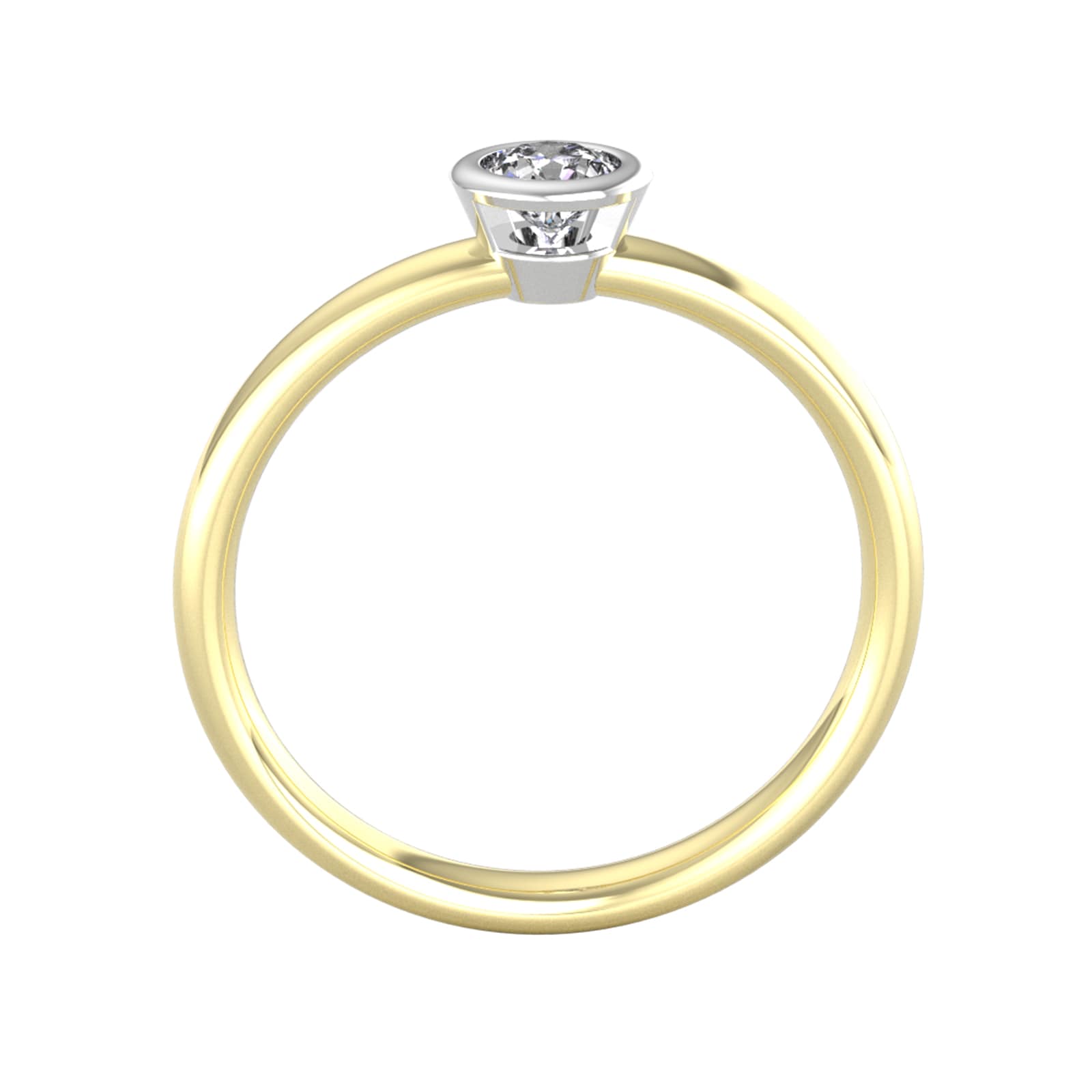 By Request 18ct White & Yellow Gold 0.33ct Diamond Ring