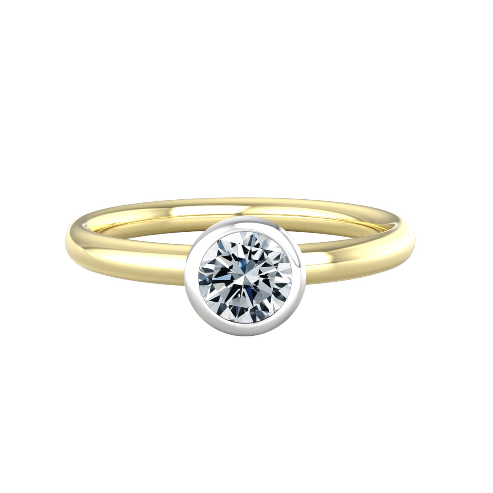 By Request 9ct White & Yellow Gold 0.40ct Diamond Ring