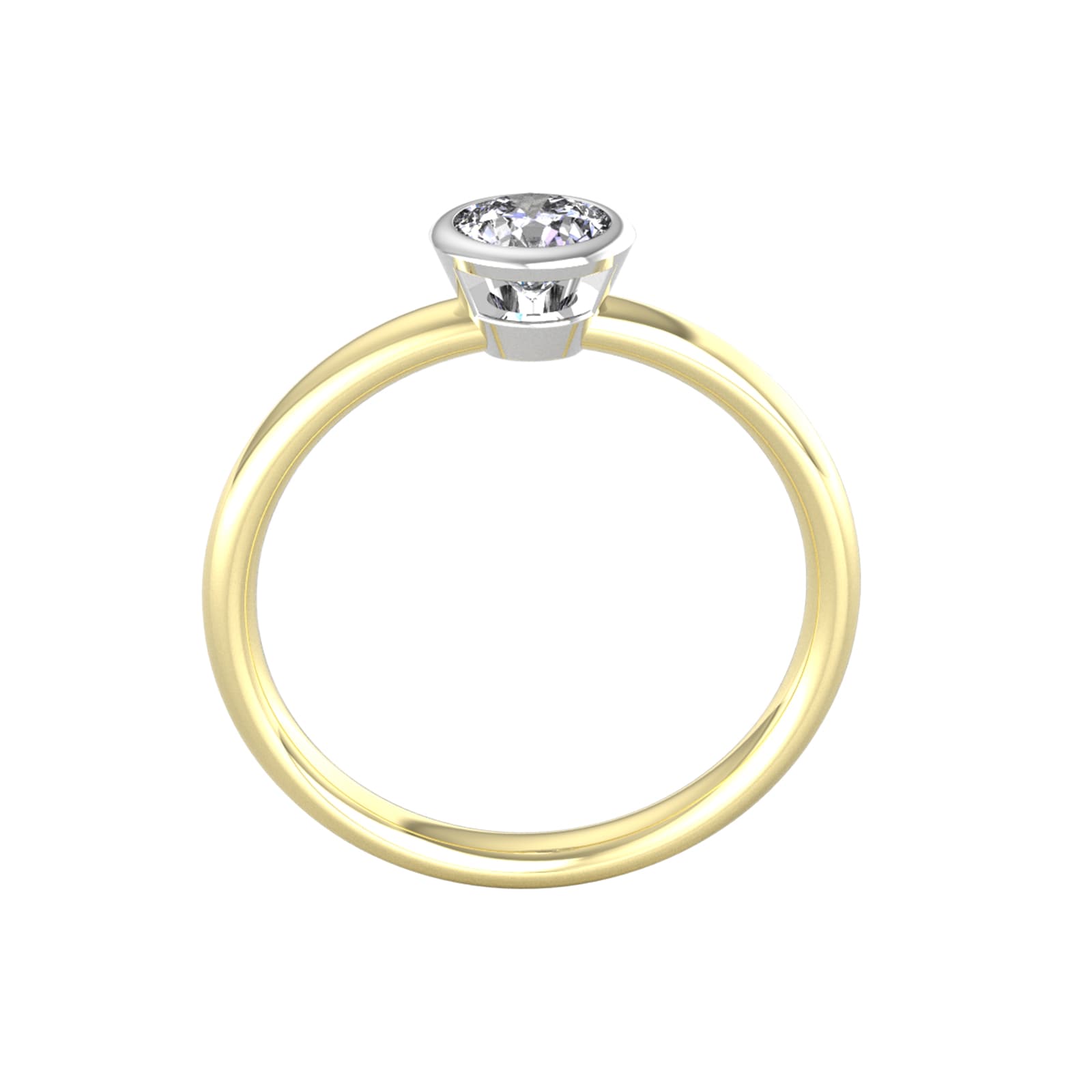 By Request 9ct White & Yellow Gold 0.40ct Diamond Ring