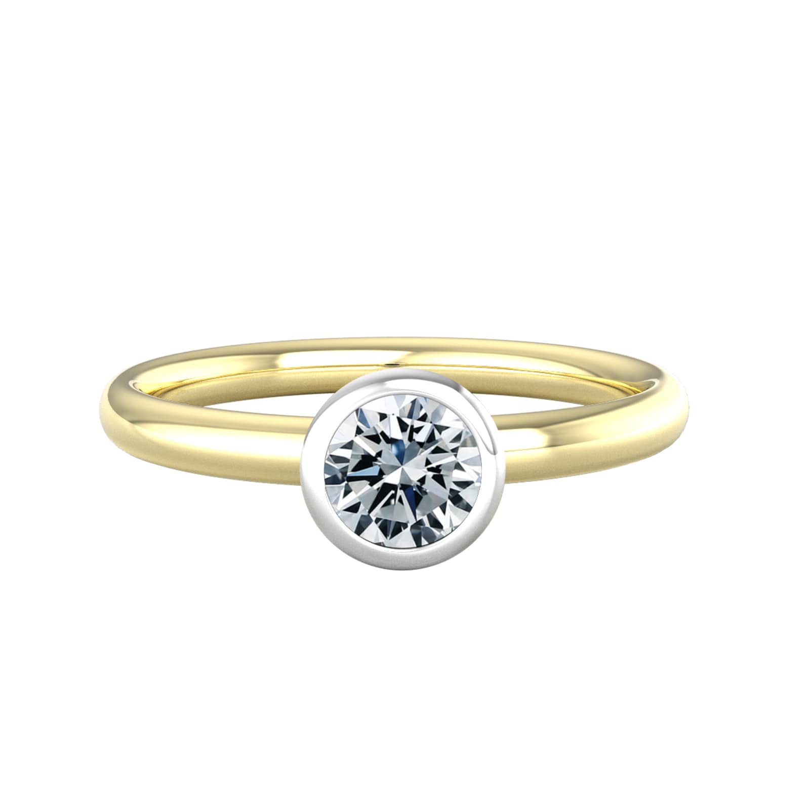 By Request 18ct White & Yellow Gold 0.40ct Diamond Ring