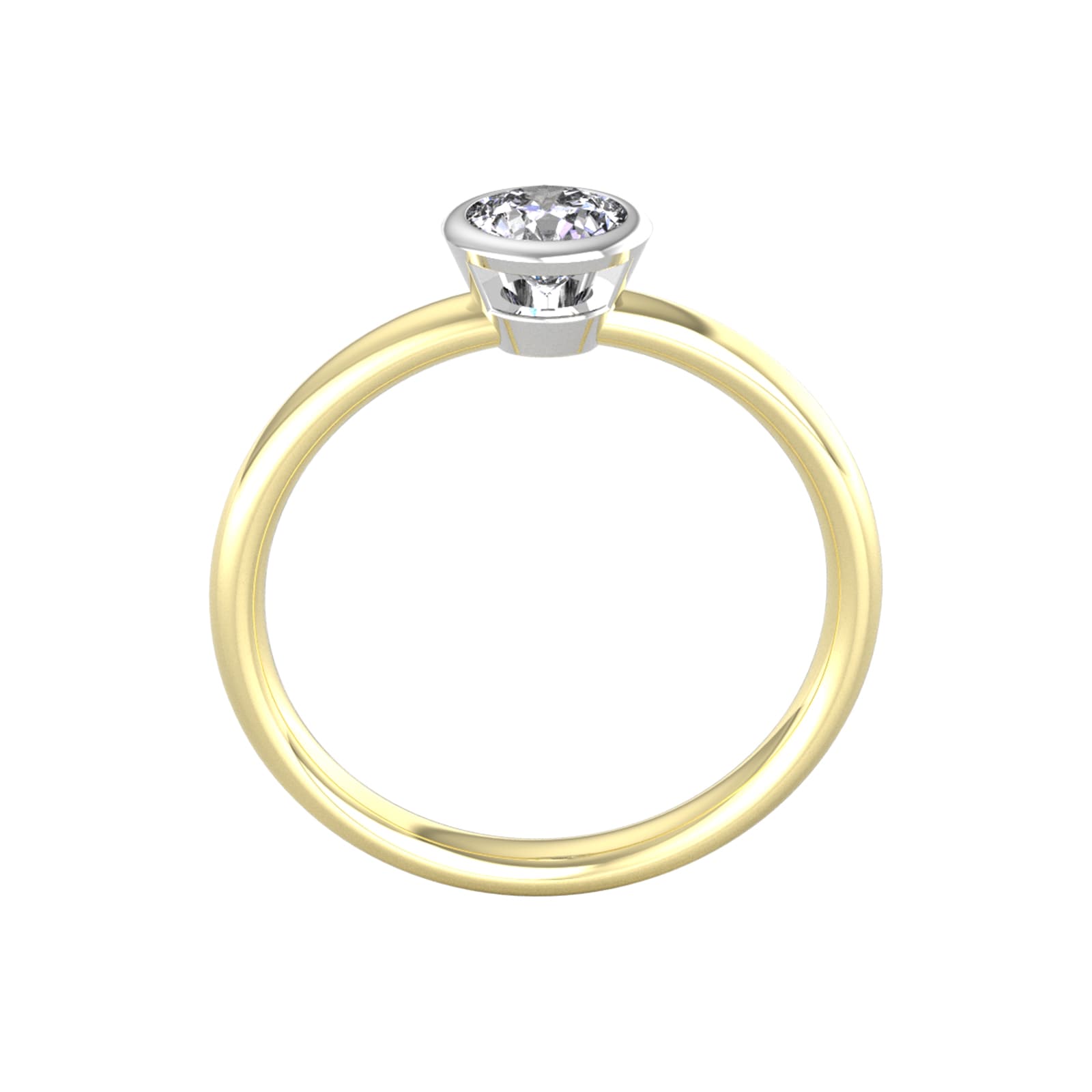 By Request 18ct White & Yellow Gold 0.40ct Diamond Ring
