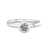 By Request 9ct White Gold 0.50ct Diamond Ring - Ring Size O.5