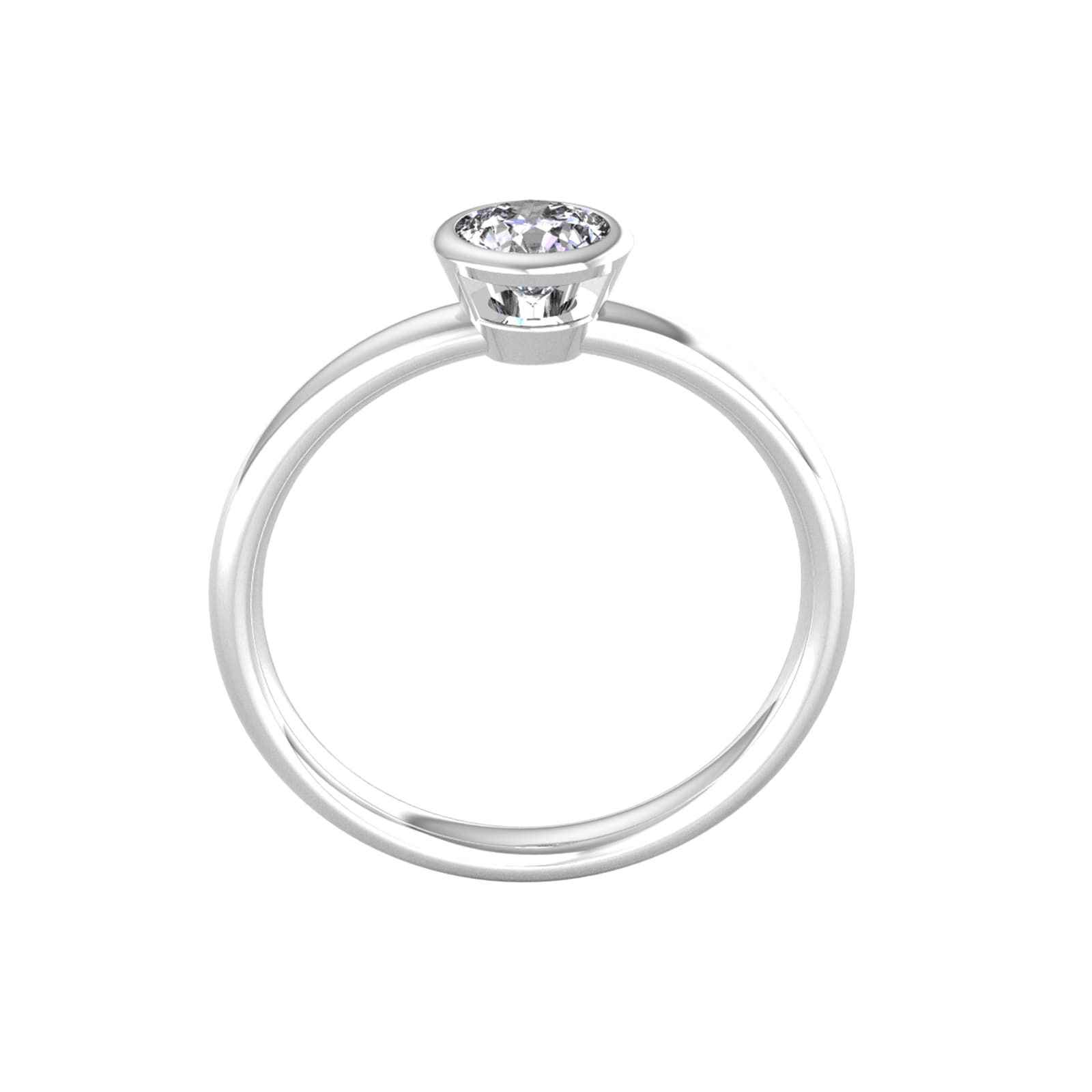 By Request 9ct White Gold 0.60ct Diamond Ring