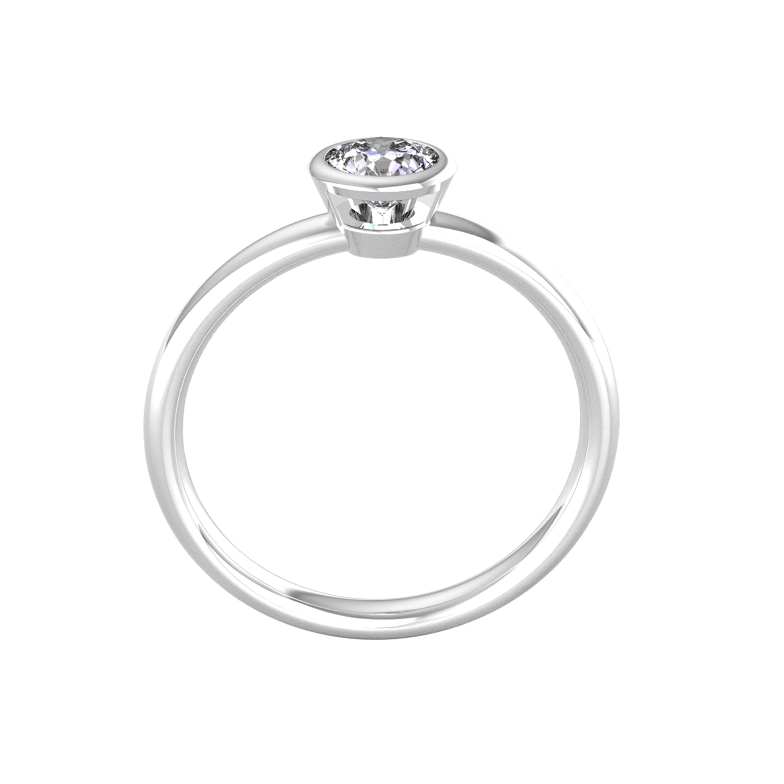 By Request 18ct White Gold 0.60ct Diamond Ring