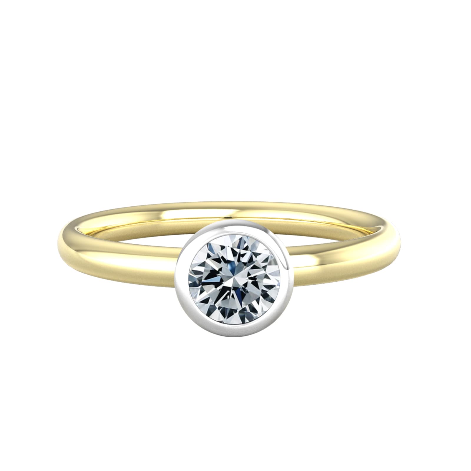 By Request 18ct White 
Yellow Gold 0.60ct Diamond Ring