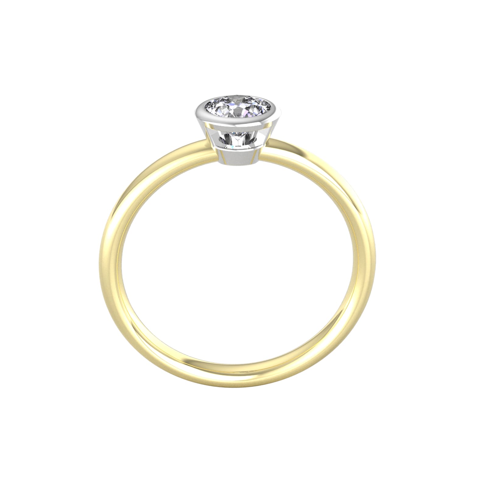 By Request 18ct White 
Yellow Gold 0.60ct Diamond Ring