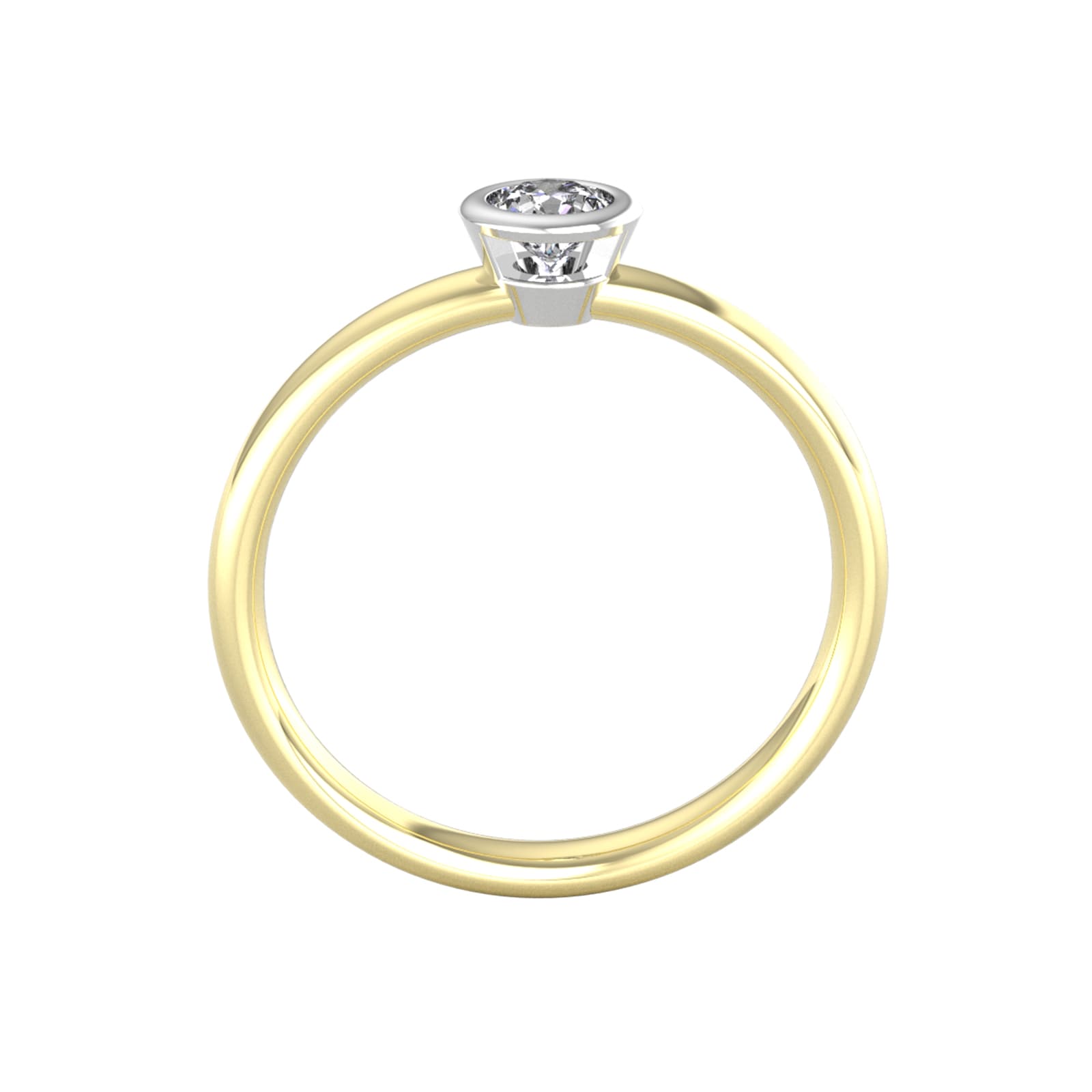 By Request 9ct White & Yellow Gold 0.25ct Diamond Ring By Request 9ct White & Yellow Gold 0.25ct Diamond Ring