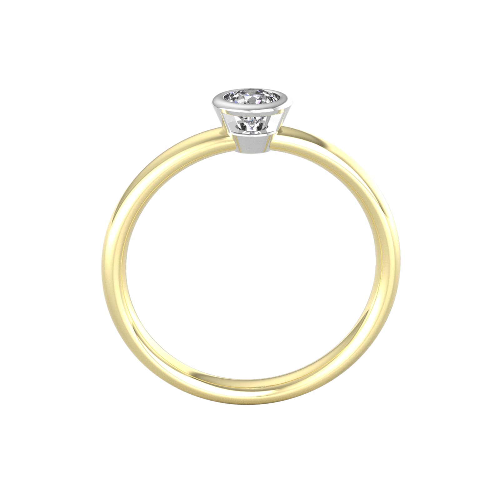 By Request 9ct White & Yellow Gold 0.33ct Diamond Ring