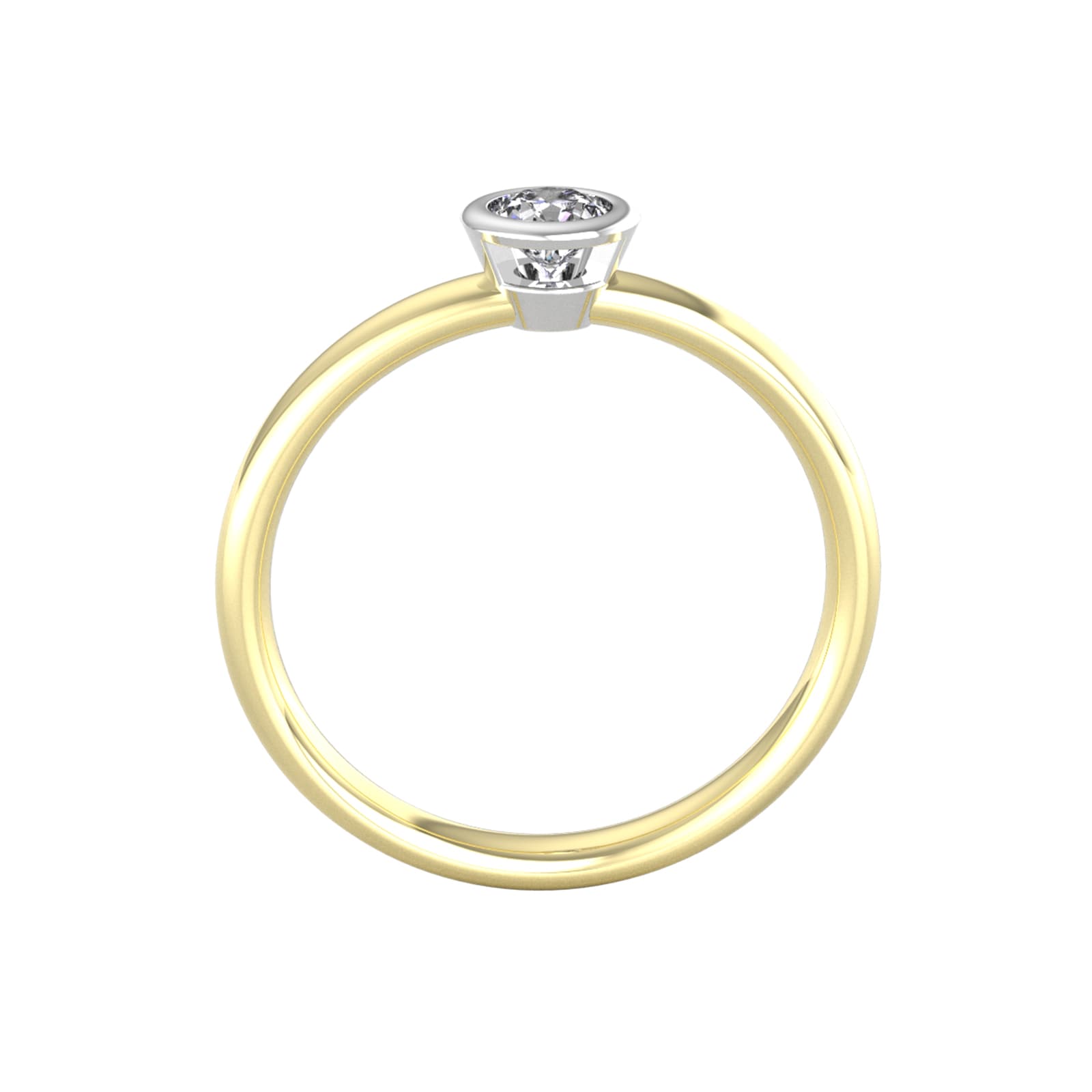 By Request 18ct White & Yellow Gold 0.33ct Diamond Ring