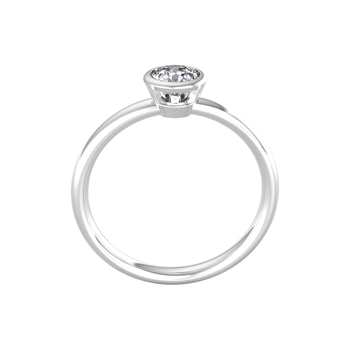 By Request 18ct White Gold 0.40ct Diamond Ring - Ring Size Z