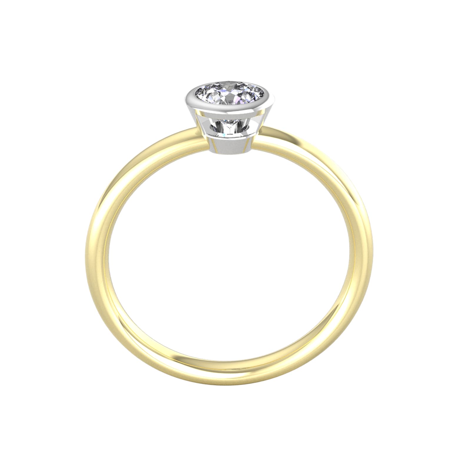 By Request 18ct White & Yellow Gold 0.40ct Diamond Ring
