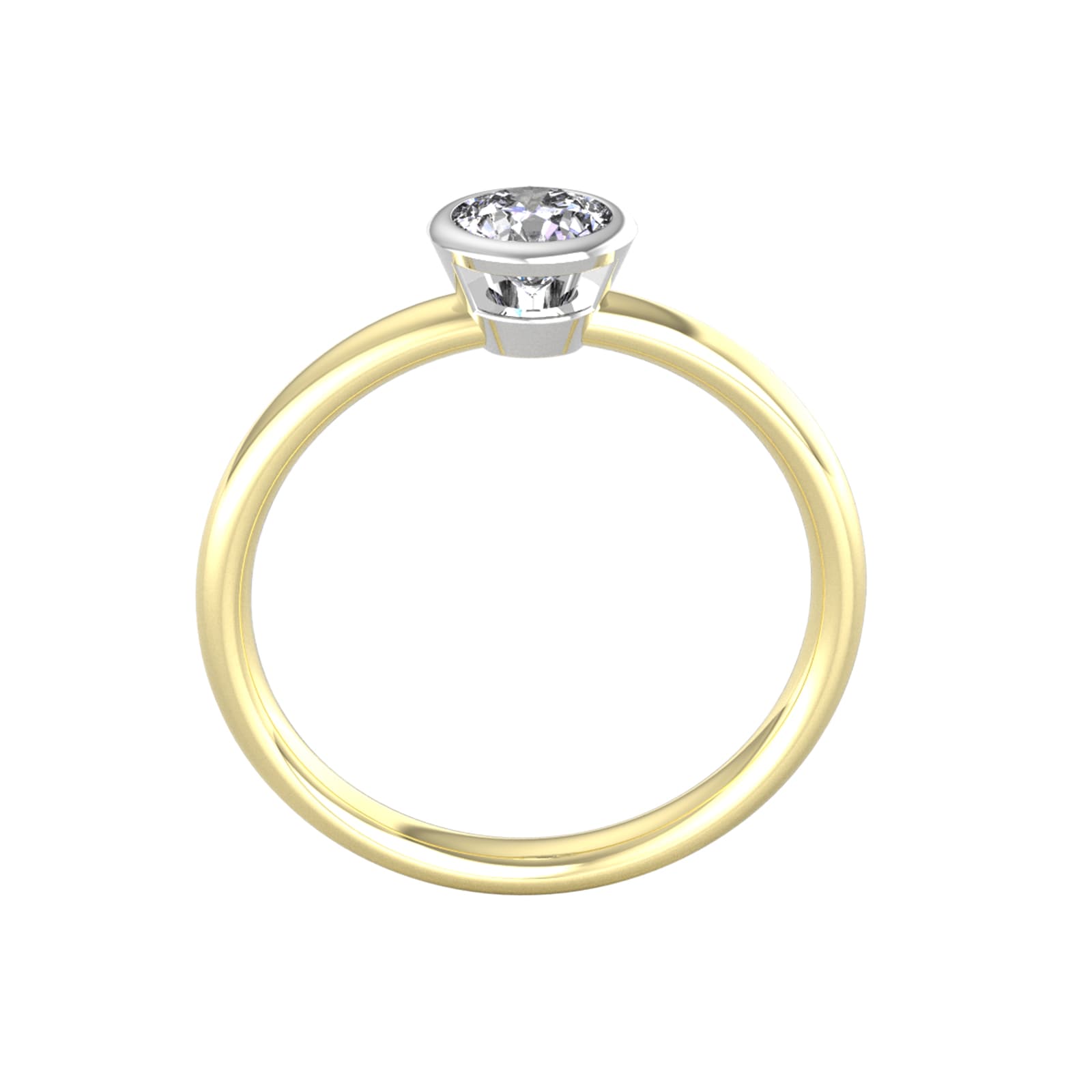 By Request 18ct White & Yellow Gold 0.50ct Diamond Ring