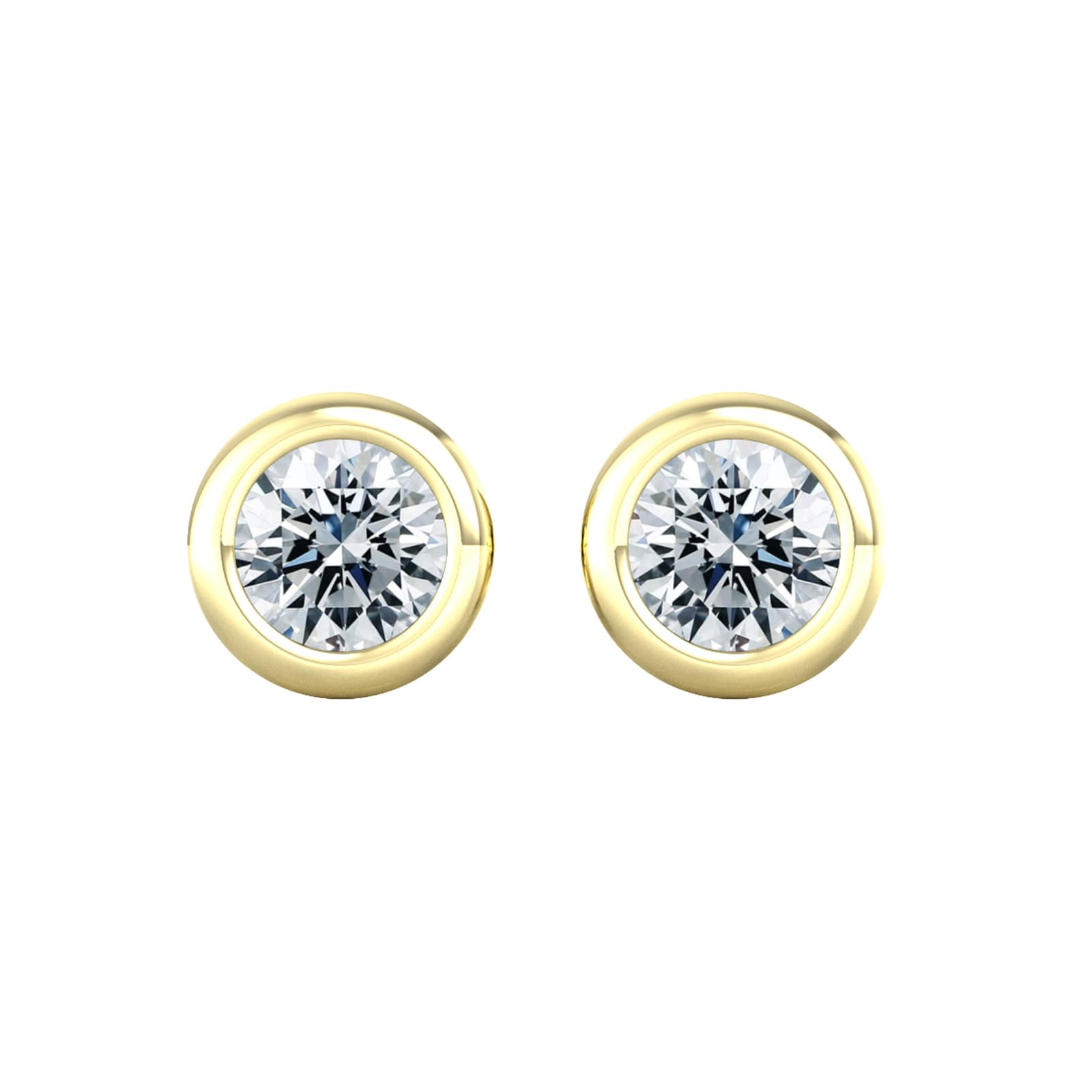 9ct Yellow Gold 0.25ct Diamond Stud Earrings