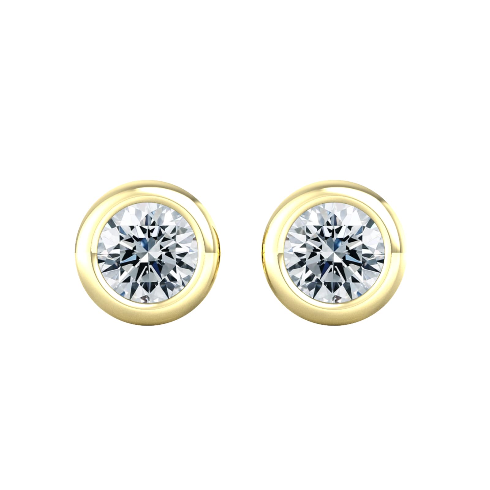 18ct Yellow Gold 025ct Diamond Stud Earrings