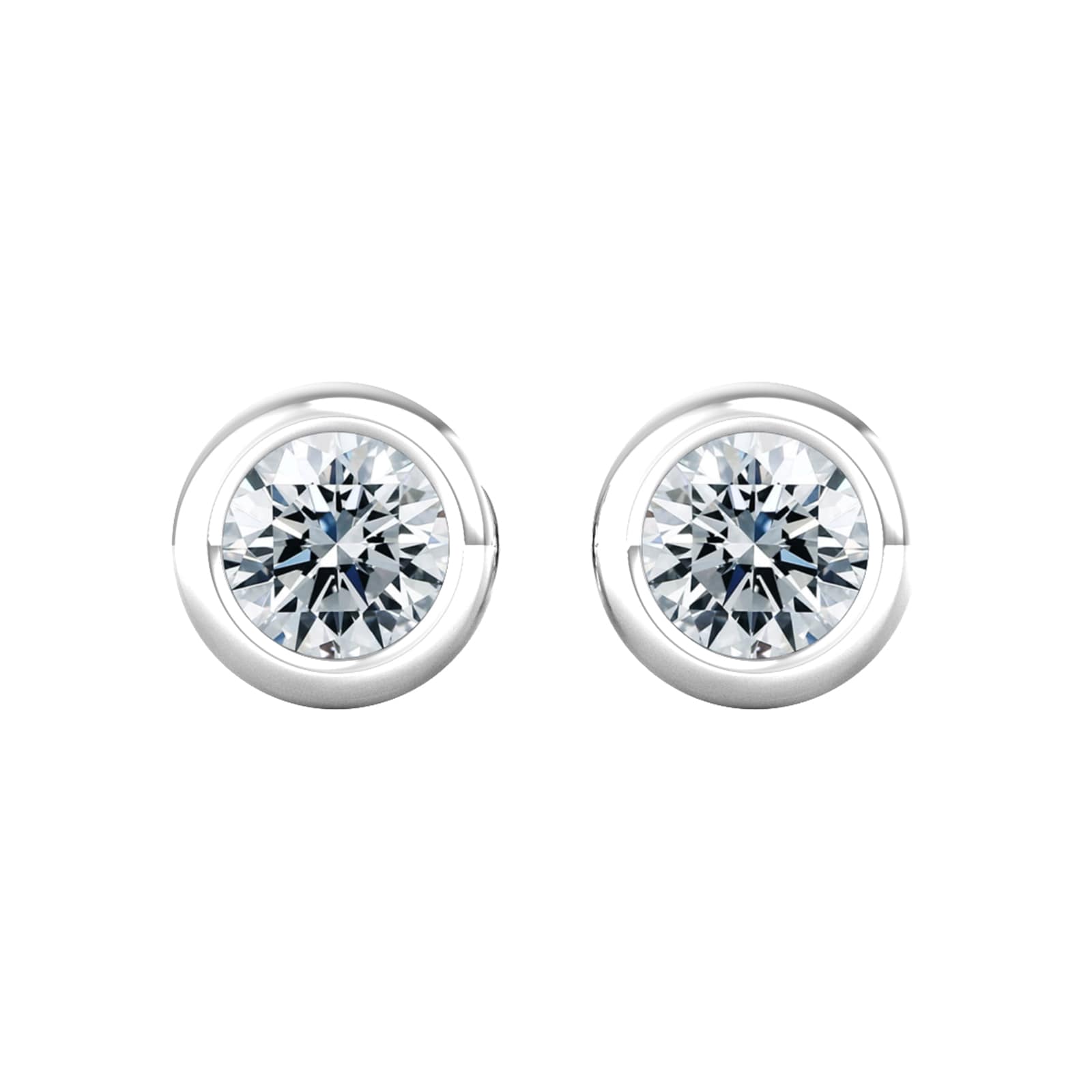 9ct White Gold 0.33ct Diamond Stud Earrings