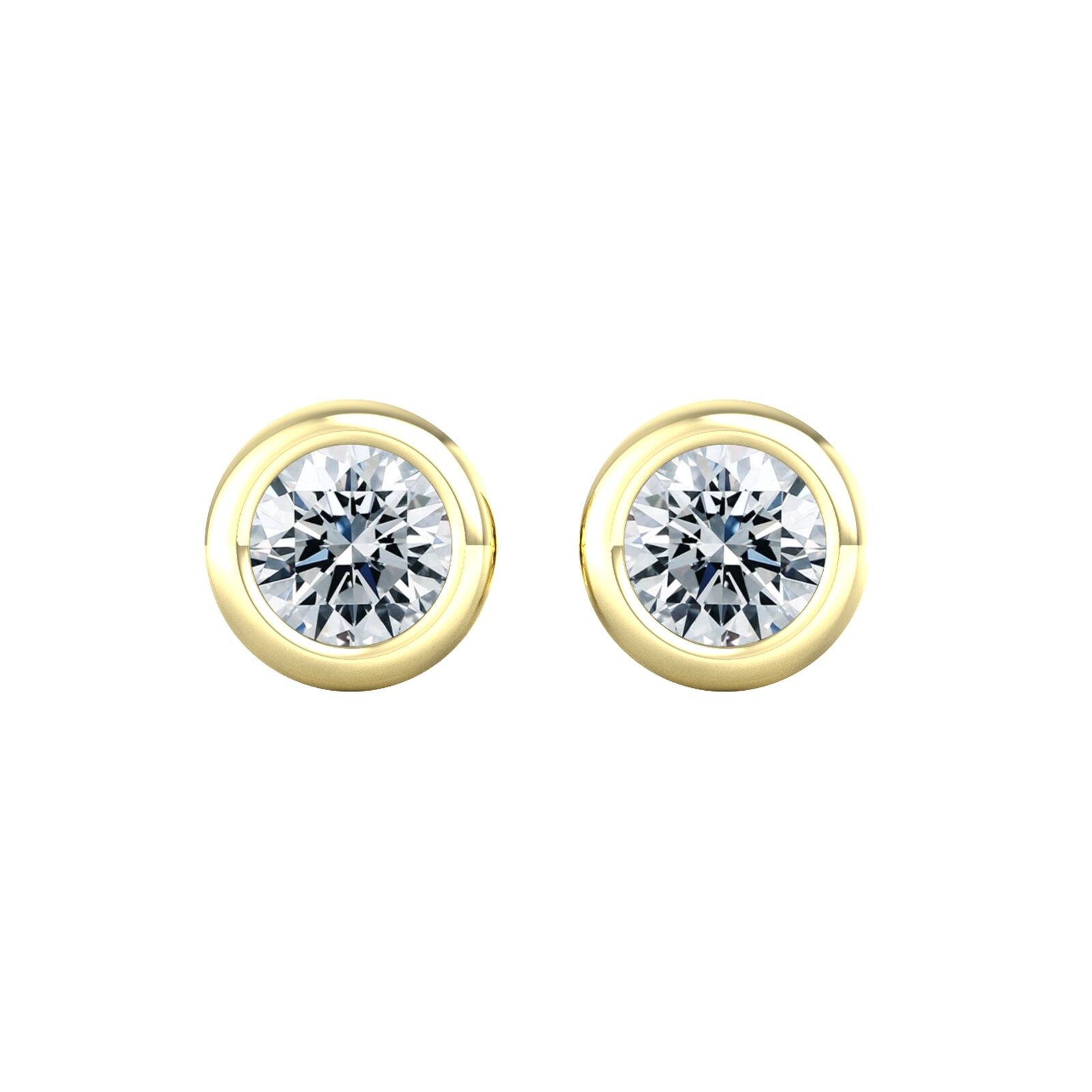 9ct Yellow Gold 0.33ct Diamond Stud Earrings