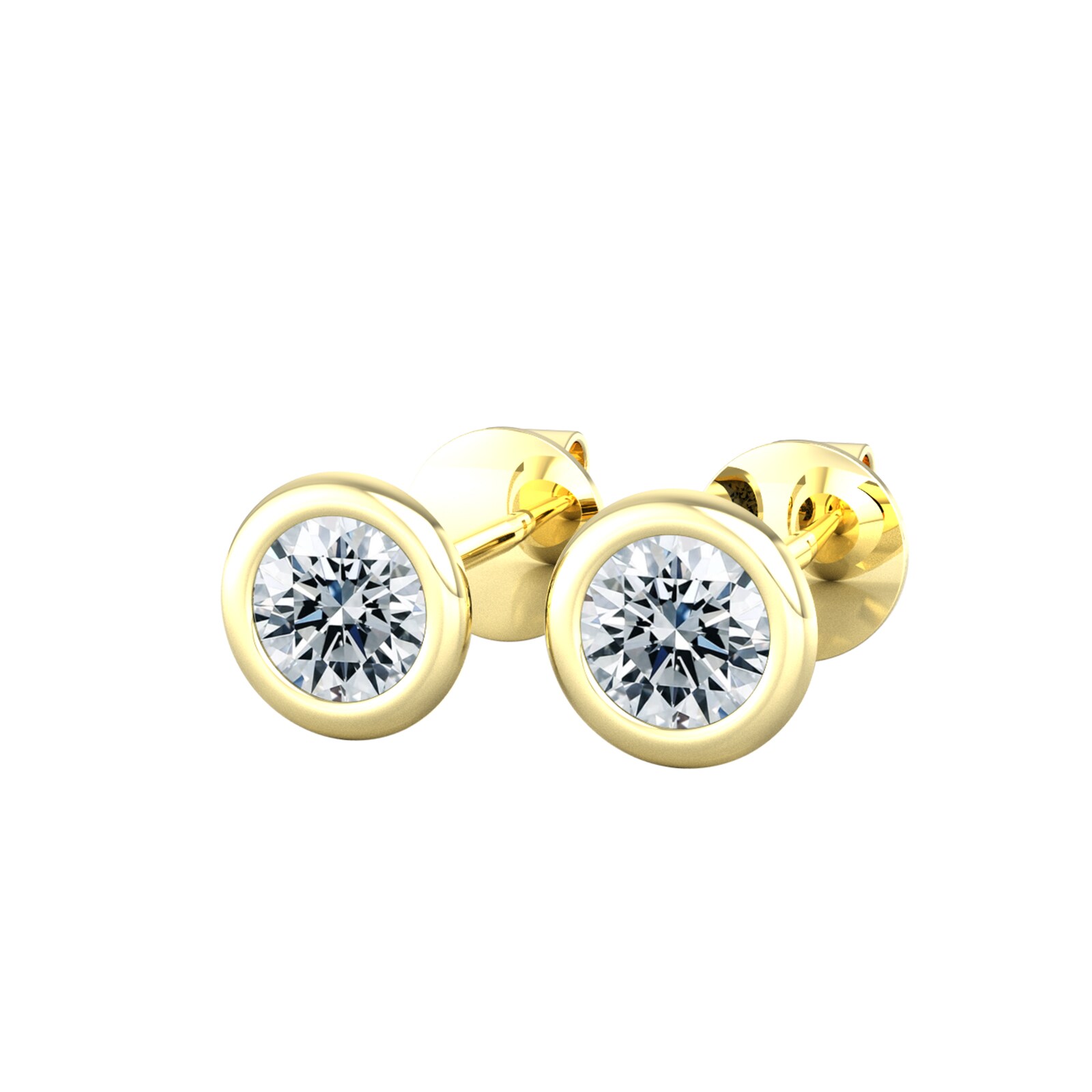 By Request 18ct Yellow Gold 0.33ct Diamond Stud Earrings