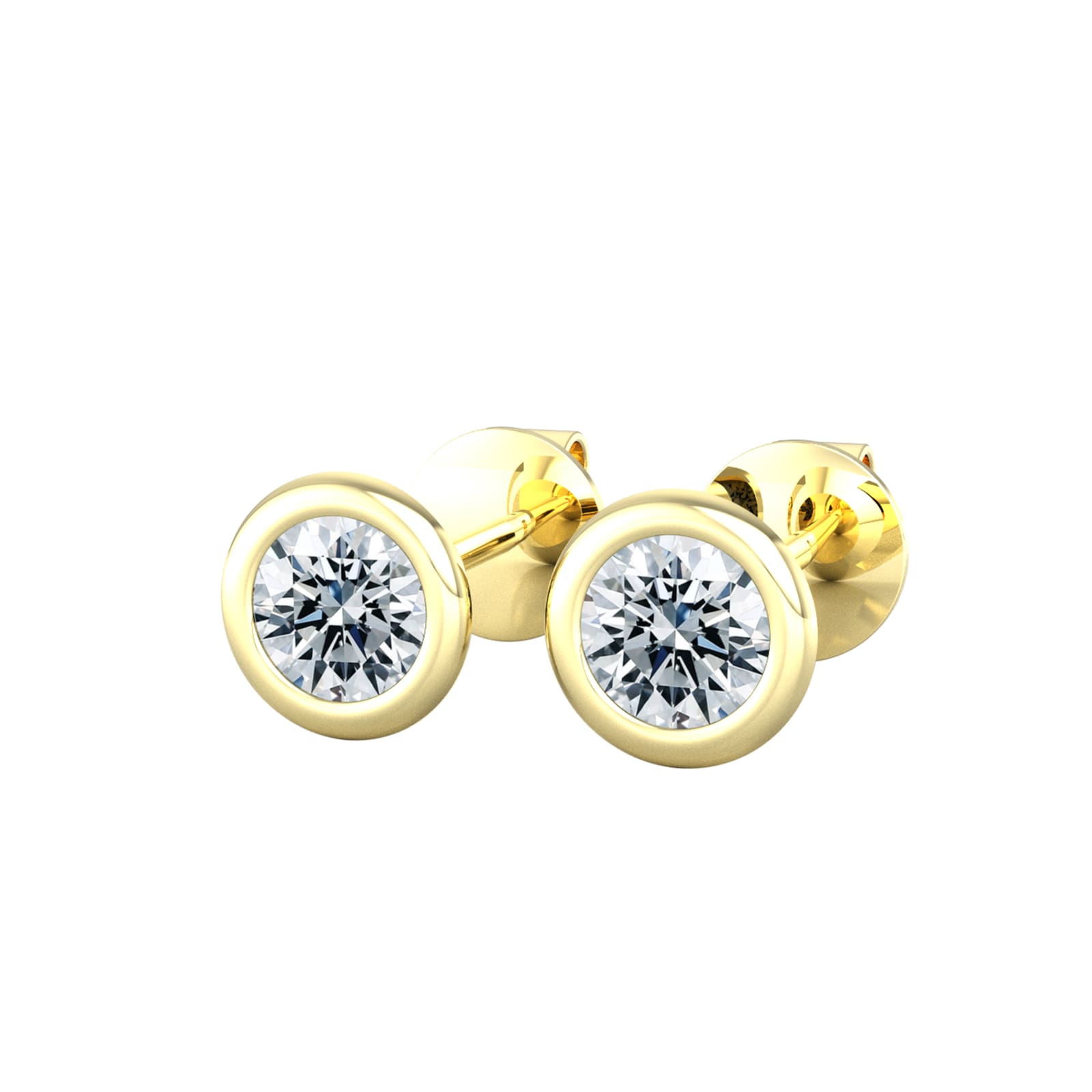 By Request 18ct Yellow Gold 0.33ct Diamond Stud Earrings