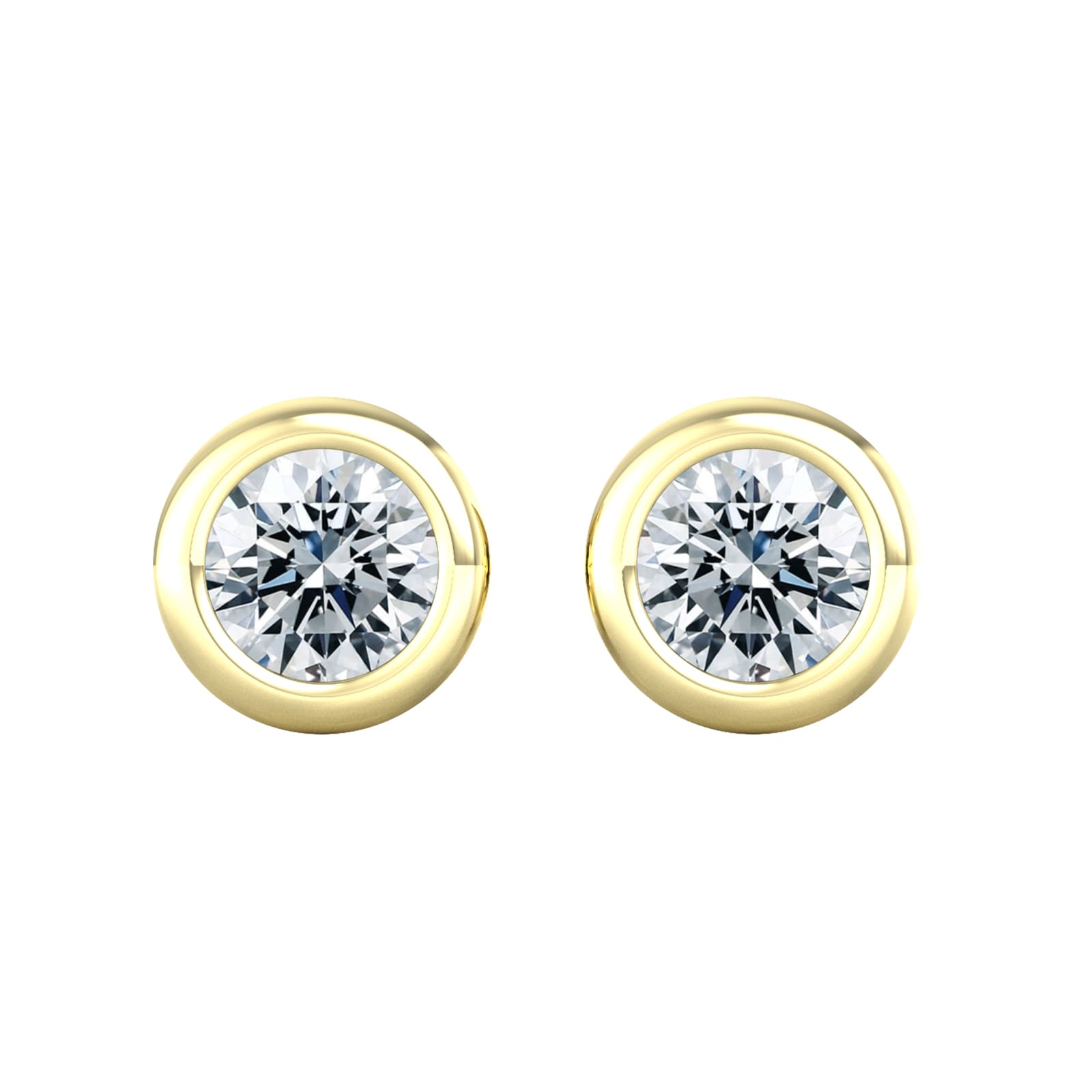 By Request 18ct Yellow Gold 0.40ct Diamond Stud Earrings