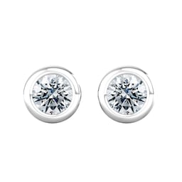37893383 - 18ct White Gold 0.50ct Diamond Stud Earrings