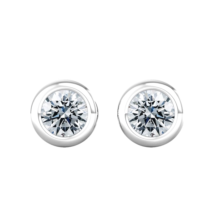 By Request 18ct White Gold 0.60ct Diamond Stud Earrings