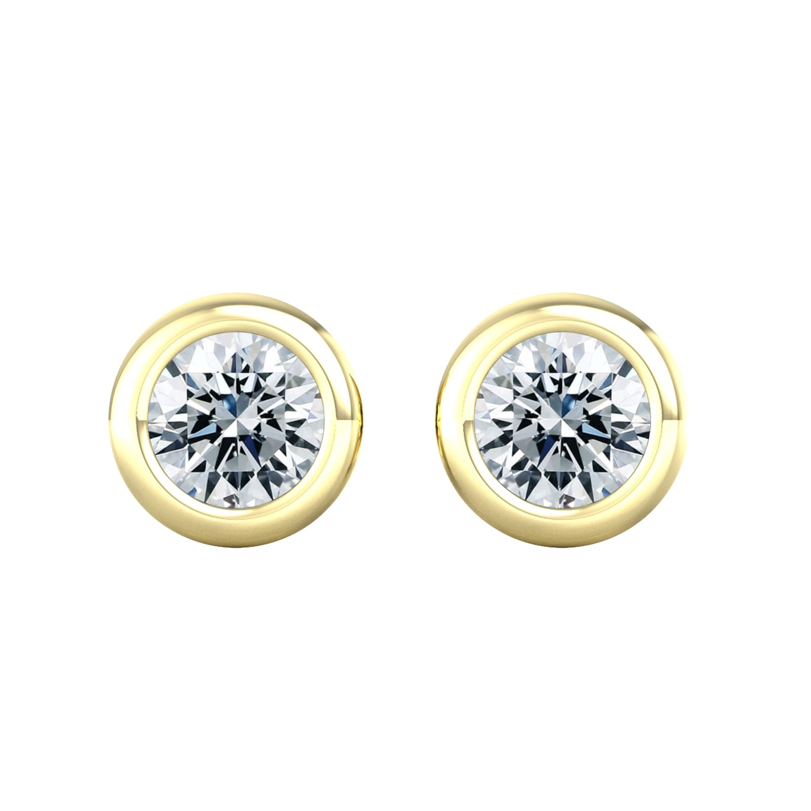 By Request 18ct Yellow Gold 0.60ct Diamond Stud Earrings