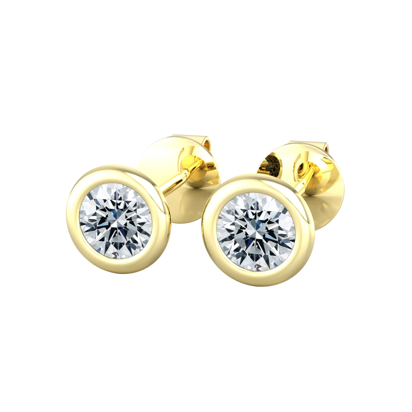 By Request 18ct Yellow Gold 0.60ct Diamond Stud Earrings