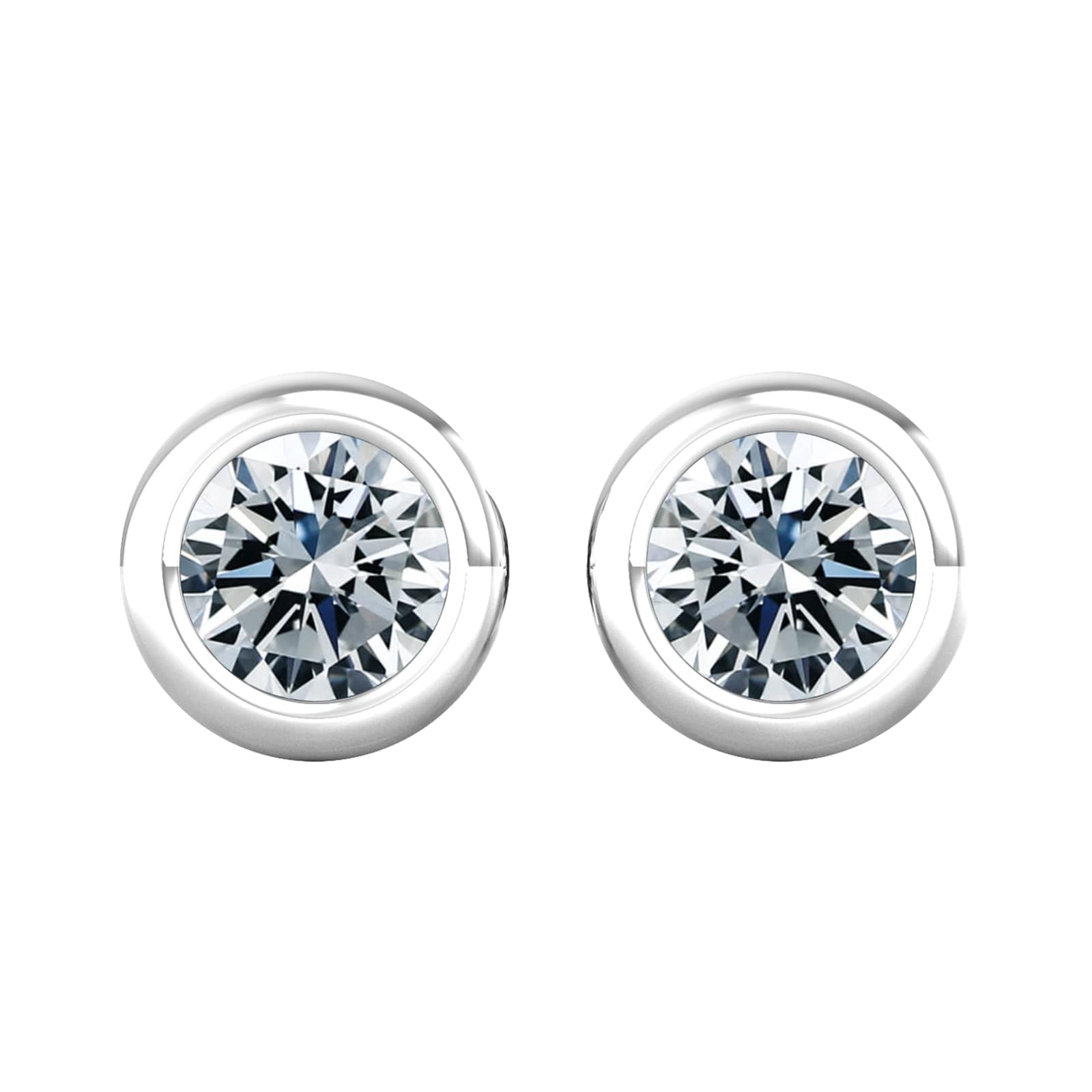 18ct White Gold 0.75ct Diamond Stud Earrings