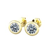 By Request 18ct Yellow Gold 0.75ct Diamond Stud Earrings