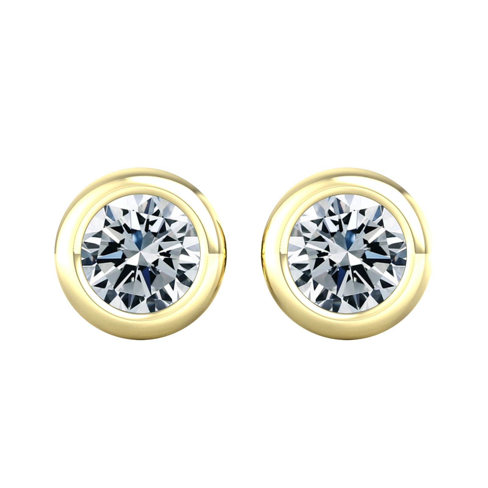 18ct Yellow Gold 0.80ct Diamond Stud Earrings