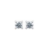 By Request 9ct White Gold 0.33cttw Solitaire Diamond Stud Earrings