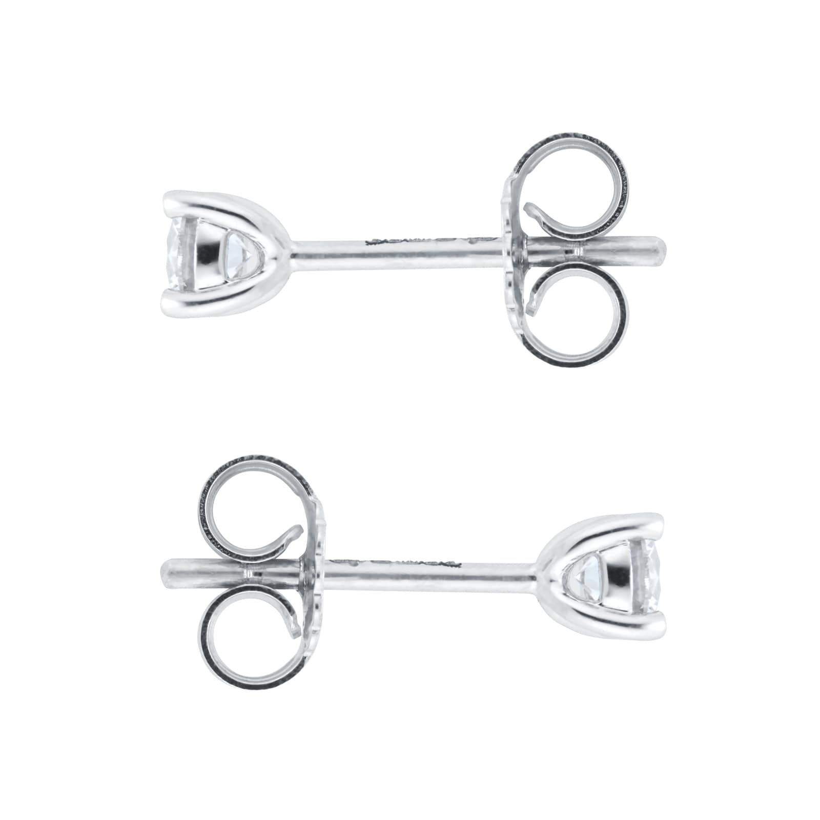 By Request 18ct White Gold 0.40cttw Solitaire Diamond Stud Earrings