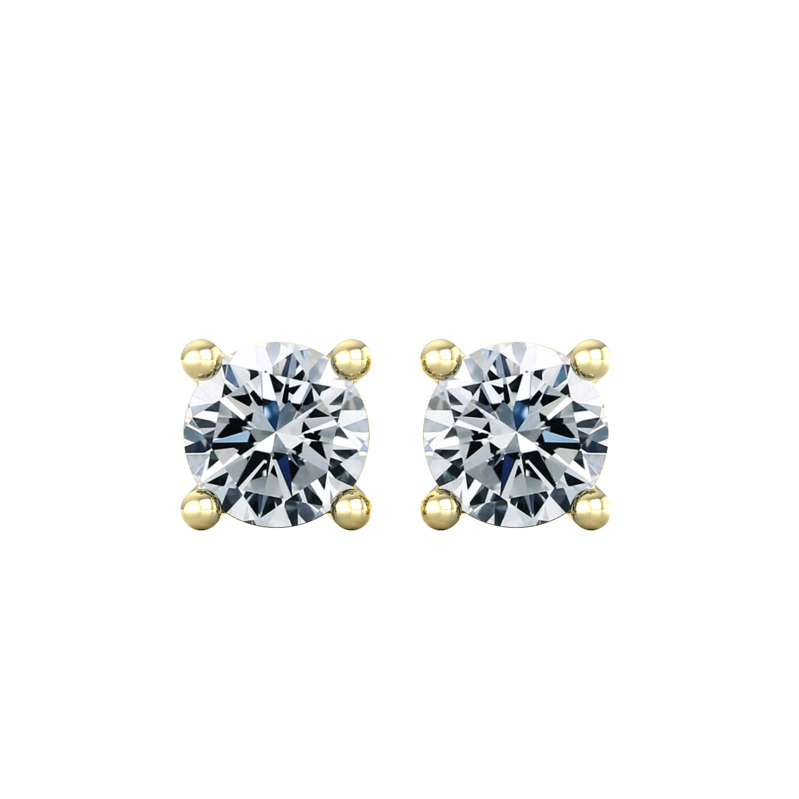 By Request 18ct Yellow Gold 0.75cttw Solitaire Diamond Stud Earrings By Request 18ct Yellow Gold 0.75cttw Solitaire Diamond Stud Earrings