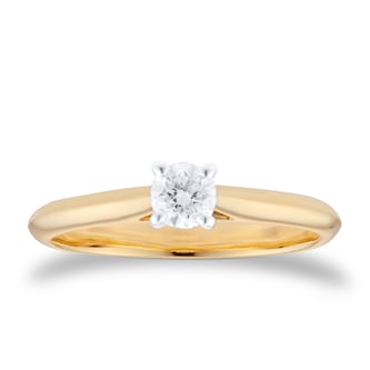 By Request 9ct White & Yellow Gold 0.25ct Diamond Ring By Request 9ct White & Yellow Gold 0.25ct Diamond Ring