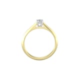 By Request 18ct White & Yellow Gold 0.33ct Diamond Ring - Ring Size L