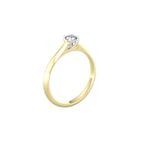 By Request 18ct White & Yellow Gold 0.33ct Diamond Ring - Ring Size L