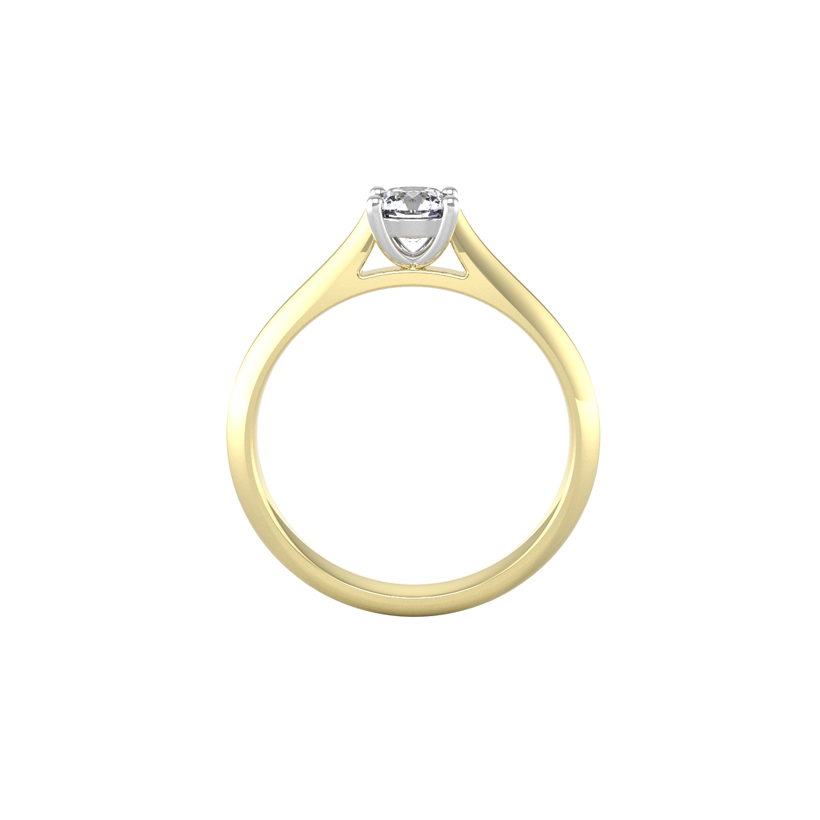 By Request 18ct White & Yellow Gold 0.50ct Diamond Ring