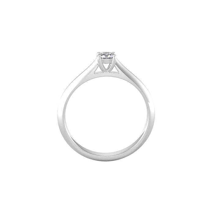 By Request 18ct White Gold 0.25ct Diamond Ring - Ring Size K.5