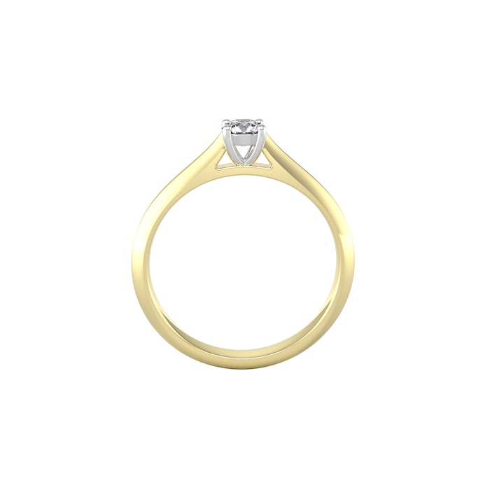 By Request 18ct White & Yellow Gold 0.25ct Diamond Ring