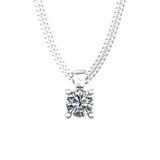 By Request 18ct White Gold 0.25ct Solitaire Diamond Pendant