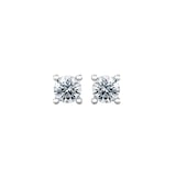 By Request 9ct White Gold 0.25cttw Solitaire Diamond Stud Earrings