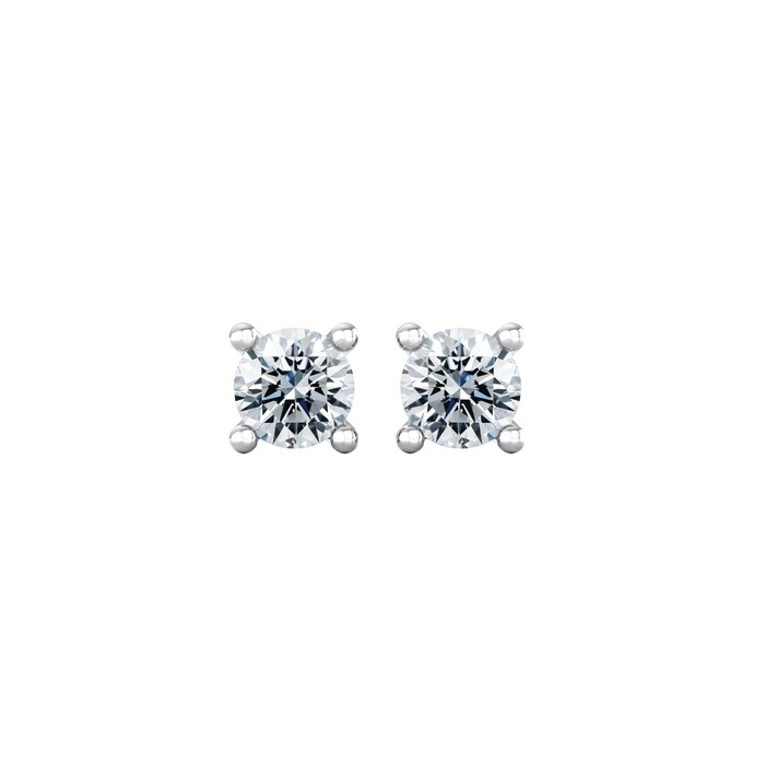 By Request 9ct White Gold 0.33cttw Solitaire Diamond Stud Earrings