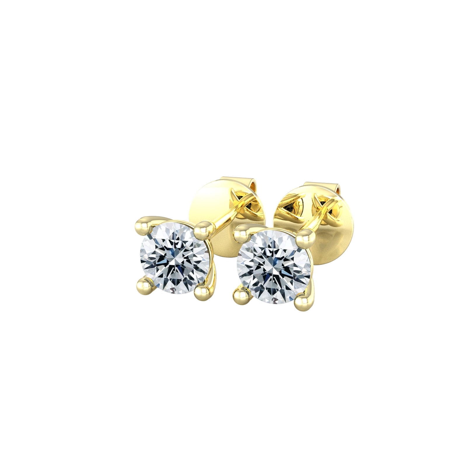 By Request 9ct Yellow Gold 0.33cttw Solitaire Diamond Stud Earrings By Request 9ct Yellow Gold 0.33cttw Solitaire Diamond Stud Earrings