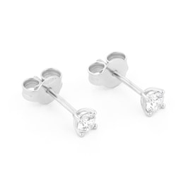 37893539 - 18ct White Gold 0.33cttw Solitaire Diamond Stud Earrings