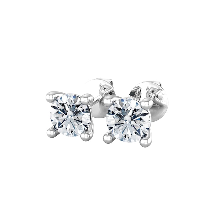 By Request 18ct White Gold 0.50cttw Solitaire Diamond Stud Earrings