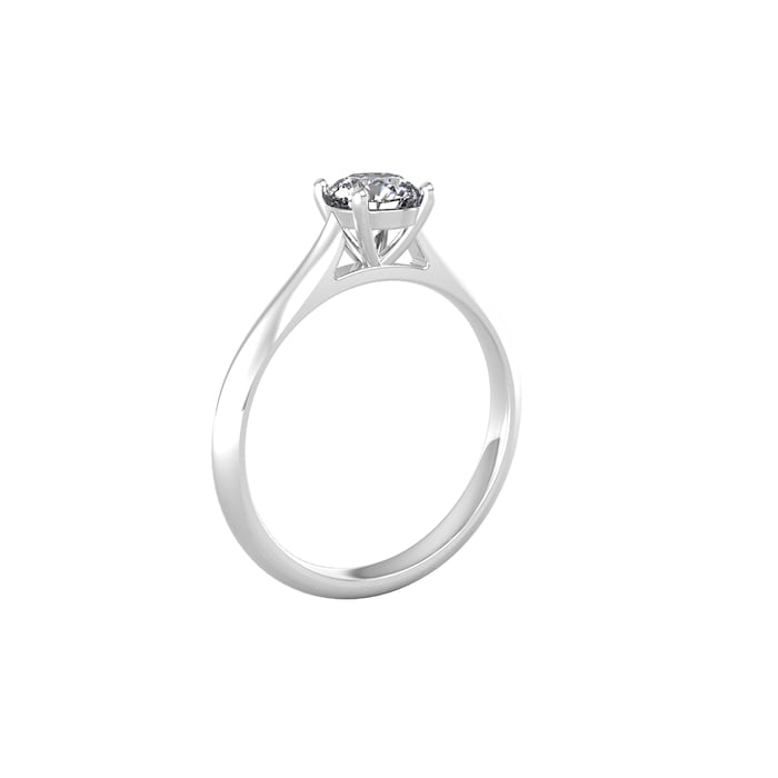 By Request 9ct White Gold 0.75ct Diamond Ring - Ring Size K
