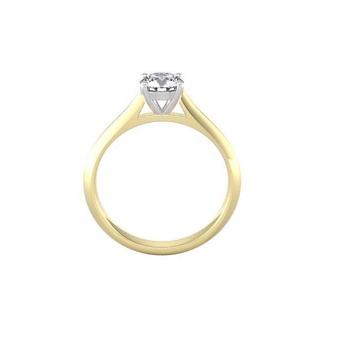 By Request 9ct White & Yellow Gold 1ct Diamond Ring - Ring Size L.5