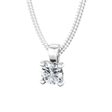 By Request 18ct White Gold 0.50ct Diamond Solitaire Pendant