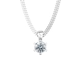 By Request 9ct White Gold 0.40ct Solitaire Diamond Pendant