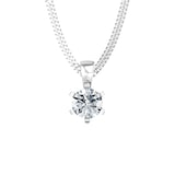 By Request 18ct White Gold 0.60ct Solitaire Diamond Pendant